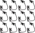 20 stk. vindtæt hat-holderclips til vest og sort TPU Pe