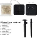 Miniatyrbild 3 av 5: Solar Powered Outdoor String Lights, 2-Pack 39ft Total 100 LED Solar Waterproof String Lights 8 Modes (Multicolor)