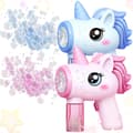 Unicorn Soap Bubble Machine, 2 Pieces Unicorn Bubble Machine Toy, Automatic Bubble Machine, for Weddings, Garden