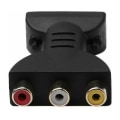 Miniatyrbild 2 av 4: Röd Vit Gul HDMI-adapter HDMI till AV-omvandlare hdmi till av ada