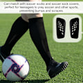 Miniatyrbilde 5 av 5: 2 stk. Mini Fotballleggbeskyttere, 17,5x8 cm Forlenget Mini Leggskinn Hul Rombe Rutenett Små Fotball Leggskinn Små Beskyttende Leggskinn for Meg
