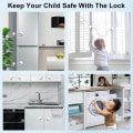 Miniatyrbild 5 av 5: Fönsterssäkerhetslås Självhäftande 2-pack Babyfönsterbegränsare