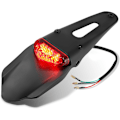Miniatyrbilde 1 av 5: Motorsykkel LED Baklys med Skvettlapp, Baklys for Mot