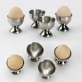 Miniatyrbilde 5 av 5: 4 stk eggkopp, rustfritt stål eggbrett, eggbrett, eggkopp, andeeggkopp, eggkopp, frokost, middags kokekar
