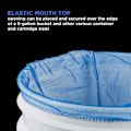 Miniatyrbilde 3 av 5: 5 Gallon Maling & Væske Silpose Filterpose med Ren Blå Fin Nylon Mesh, Pakke med 12 - Brukes i 5 Gallon Bøtter, Engangs Filterpose, Elastisk T