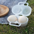 Miniatyrbild 5 av 5: 3-pack äggbox, bärbar ägghållare i plast, äggförvaringsbehållare, äggorganiseringsbox för kylskåp, camping (2 rutnät)