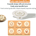 Miniatyrbillede 2 af 5: 18 cm Dumpling maker Form Bao Buns Køkken Gadgets Plastik Let at bruge Rengøre