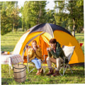Miniatyrbilde 3 av 5: Utendørs hageavfallspose - Sammenleggbar camping søppelbøtte Pop-up C