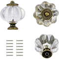 Miniatyrbild 2 av 5: Set med 10 Akryl Möbelknoppar Pumpa Form Transparenta Möbler