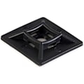 Pikkukuva 2 / 4: Pakkaus, jossa 100 mustaa nippusidekiinnikettä, 2,8 x 2,8 cm, Premium-liimakiinnitysalustat
