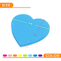 Miniatyrbilde 4 av 5: Hjerteformede Sticky Notes 8 Farger Lyse Fargerike Sticky Pad 75 Ark/Pad Selvklebende Notatblokker