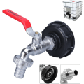 Miniatyrbild 1 av 5: IBC Tank Adapter 1/2\" gängad anslutning, kran 1000L tankkran