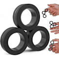 Pikkukuva 1 / 5: Magneettirenkaat - Fidget-lelut aikuisille - Magneettiset fidget-renkaat - Loputtomasti hauskaa - Pyöritä, yhdistä ja leiki - Koukuttava fidget-lelu pojille ja tytöille - Gr