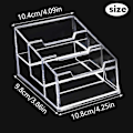Miniatyrbilde 4 av 5: 1 stk Akryl Kort Holder, 3 Rom Business Kort Display S