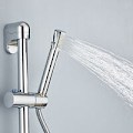 Miniatyrbillede 3 af 3: (Firkantet hoved) Grohe bruseshower, 1 stråle, håndbruser, anti-skoldning
