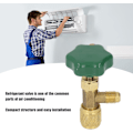 Miniatyrbillede 4 af 5: SAE 1/4in Kølemiddeltankventil, Aircondition Kølemiddelventil til Udskiftning Lækagesikker Airconditiondel