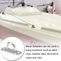 Miniatyrbild 5 av 5: Ocean 10 stycken M5 bas 304 rostfritt stål U-formad takkrok