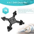 Miniatyrbild 2 av 5: Universal Chuck-nyckel, 4-i-1 Multifunktionell Ståldrillchuck-nyckel
