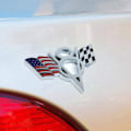 Pikkukuva 4 / 5: 1 kpl 3D Metal v8 Yhdysvaltain Lippu Moottoripyörä Auto Tarra Logo Embleemi Merkki