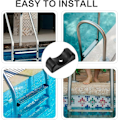 Miniatyrbild 5 av 5: 2-pack Simbasstegsvikter för Pool, Halksäkra, Tillbehör för Poolstege, Plast - 51 Rör