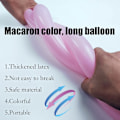 Miniatyrbillede 4 af 5: Ocean Modeling lange (100 stk) dyreballoner med pumpe, pastel farver