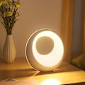 Miniatyrbilde 4 av 4: Pakke LED nattbordslampe med berøringsdimming og fjernkontroll, trådløs bordlampe med varmt lys og 256 RGB-farger, timer og minnefunksjon for baby
