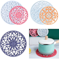 Miniatyrbillede 1 af 5: 2 stk. Mandala Brik Resinforme Store Silikone Brikforme til Hul Blomsterbakke Epoxy 3D Geode Design Skinnende Forme til Boligindretning Brik Res