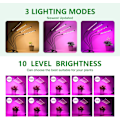 Miniatyrbillede 2 af 5: Plantelys, 80 LED Vækstlys LED Plantelampe 4 Hoveder Plantevækstlys, 3 Lysstyrketilstande, 10 Dæmpningsniveauer og 3 Timertilstande (3/9/12 timer)