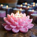 Miniatyrbild 2 av 5: 3D Lotus Silikonform - Doftljus, Aromaterapi, Heminredning, Blomformar för Resin, Epoxi, Cement, Gips