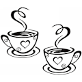 Miniatyrbild 1 av 4: Kaffekopp Design Väggdekaler Hem Dekaler Kök Restaurang De