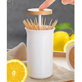 Miniatyrbilde 5 av 5: 1 stk Trykk & Opp Bomullsdottdispenser Hvit Farge Bomullsdottdispenser