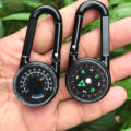 Miniatyrbillede 3 af 5: Ocean Multifunktionel Mini Karabiner 3 i 1 Kompas Udendørs Termometer