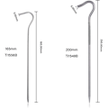 Miniatyrbilde 4 av 5: 16,5 cm Teltplugger i Titan for Camping, Ultralette Teltplugger, 20 cm Utendørs Bærbare Teltplugger, Gressmateriale for Teltplugger
