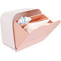 Miniatyrbilde 1 av 5: Sanitetsbind Oppbevaringsbeholder, Bærbar Sanitetsbind Organizerboks i Plast for Bad 15,2x15,2x8,9 cm Første Mens Bag for Jenter, Kvinner, Damer (P