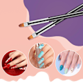Miniatyrbillede 4 af 5: Negle Dotting Værktøjer 6 stk. Dobbeltsidet Neglekunst Børstesæt Neglekunst Gel Polish Liner Børster Design Pen Til Negletegning Og Neglemaling Børster Lille D