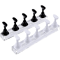 Miniatyrbillede 1 af 5: (Sort+Hvid) Magnetisk Falsk Negleholder, Praktisk Akryl Negle