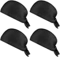 Set med 4 st kockmössor, justerbar polycotton kockbandana, kockmössa