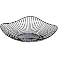Miniatyrbillede 1 af 5: 1 stk. Frugtkurv (Sort) Dekorativ Frugtkurv Sort Metal