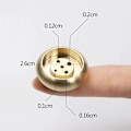 Miniatyrbilde 5 av 5: 4 stk. (5 hull) Røkelsespinneholder, Metall Sandeltre Spolebase, Avtakbart Messing Røkelsesbrennerstativ for Røkelsespinner Hjem Innendørs Utendørs Bruk Hold
