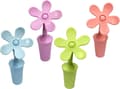 (4-pack) Blomformade flaskproppar, vinproppar, silikonflaskpropp solrosformad vinplugg för champagne, dryck, öl, vinproppar