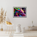 Miniatyrbild 5 av 5: Diamantmålning Kit för Vuxna (Regnbågsdrake) 30x40cm, 5D Diamant