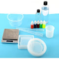 Miniatyrbilde 4 av 5: 2 Stykker Askebeger Resin Former, Silikon Resin Form med Firkant og Rombe & Rund Form for Resin Støping, DIY Håndverk
