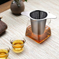Miniatyrbillede 4 af 5: 2 stk. Teefilter Fint Hul Rustfrit Stål Te-Infuser Te-Sigte