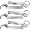 Miniatyrbilde 1 av 5: 6 stk Serveringstang i Rustfritt Stål, 9 Tommer Matserveringstang App