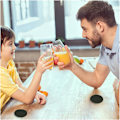 Miniatyrbilde 5 av 5: Drikkematter, Silikonmatter Sklisikre Matter for Kalde Drikker