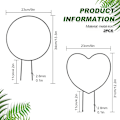 Miniatyrbild 2 av 5: 2-pack Metallväxtstöd för inomhusväxter, Metallstöd för klätterväxter, Växtstöd för krukväxter