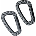 Miniatyrbillede 1 af 5: (Sort, 8,53x5,5cm) D-formet plastik karabin, taktisk karabin