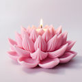 Miniatyrbilde 3 av 5: 3D Lotus Silikonform - Duftlys, Aromaterapi, Hjemmeinnredning, Blomsterformer for Resin, Epoksy, Sement, Gips