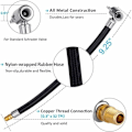 Miniatyrbilde 3 av 5: 20 cm Dekk-inflator Slange Adapter, Flettet Inflator Slange, Dekkventil