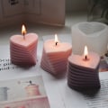 Miniatyrbillede 4 af 4: Lysforme - Silikoneform til Lysfremstilling, DIY 3D-forme til Soyavoks, Bivoks, Duftlys, Valentinsdagsgaver (Roterende Kærlighed)